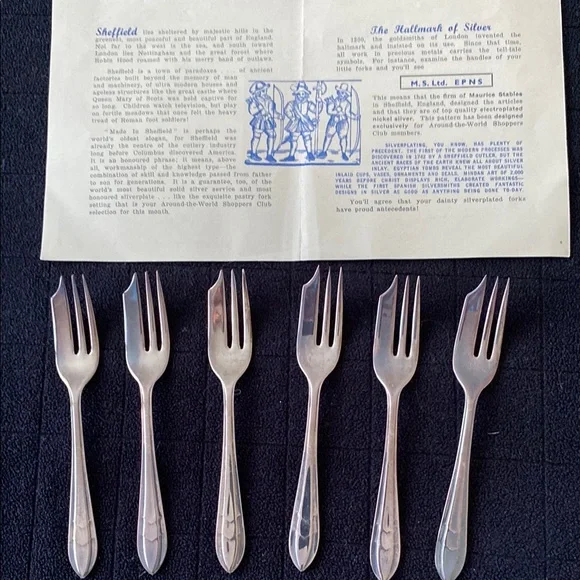 The Loxley Pastry Fork Setting from Sheffield England - Picture 2 of 3